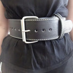 3 inch wide, 10 mm thick lifting belt with single prong buckle - Cleekers