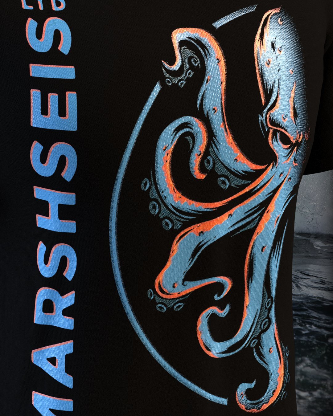Marshseis Blue Kraken Tee - Cleekers