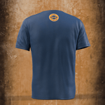 Old Men Lifting Club Faded Blue T-shirt - Cleekers