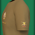 Royal Logistic Corps Badge on Army Green Tee (Customisable) - Cleekers