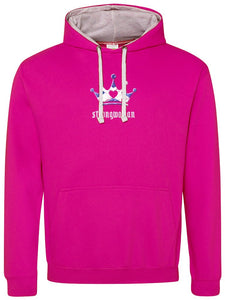 Scottish Strongwoman | Hot Pink with Grey Contrast Hoodie | Unisex Fit - Cleekers