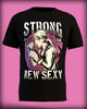 Strong Is The New Sexy on Black Unisex Tee - Cleekers